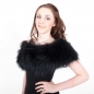 Preview: Stretch Stole Made of Black Silver Fox Fur